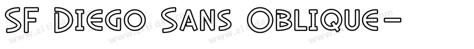 SF Diego Sans Oblique字体转换